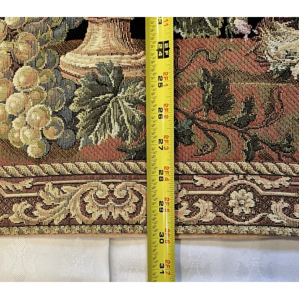Vtg Flemish Tapestry Wall Hanging Floral Still Life Brussels Bouquet Belgium